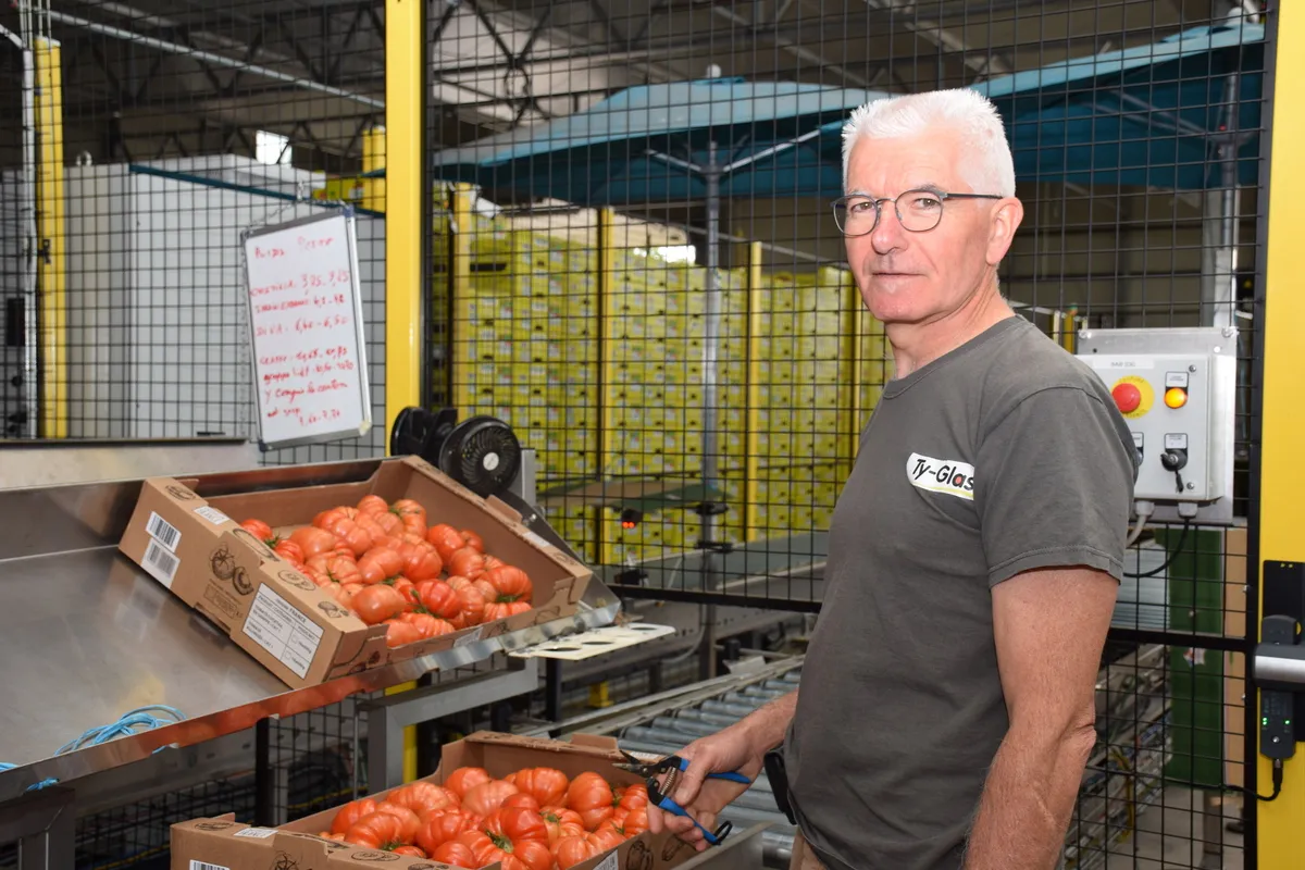 Rolland Bizien, associé au sein de la SCEA Ty Glas.