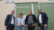 Raphaël Bonnault, Sylvie Chapin, Patrice Sort et Romain Guillet, membres de l’équipe volaille de la coopérative Le Gouessant