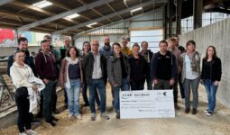 Le groupe des jeunes agriculteurs qui se sont installés en 2023 sur la communauté de communes du Kreiz Breizh.