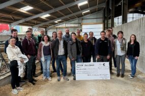 Le groupe des jeunes agriculteurs qui se sont installés en 2023 sur la communauté de communes du Kreiz Breizh.