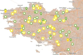 Carte des essais maïs 2023/2024