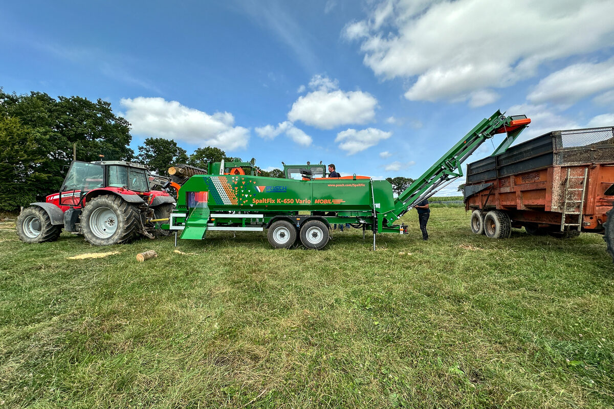 Combine bois de chauffage K-650 Posch - Illustration AJ – combiné bois Cuma