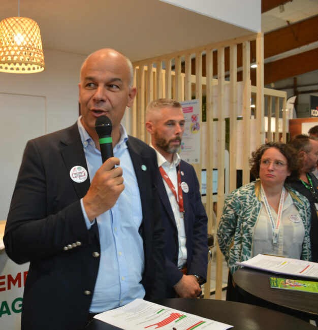 Arnaud Rousseau, président de la FNSEA, au Space