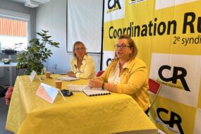 Les élues de la Coordination rurale lors d'une conférence de presse au Space