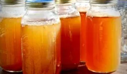 plusieurs verres de cidre de pomme