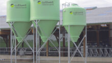 3 silos d'aliment de la marque cultivert
