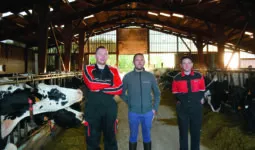 Cyril Jarnet, Nicolas Le Bihan, Alexandre Cordon, éleveur