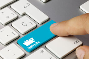 Clavier d'irdinateur avec un bouton retraite