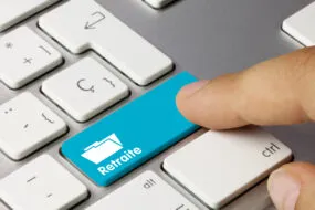 Clavier d'irdinateur avec un bouton retraite