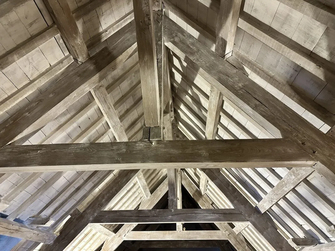 charpente du moulin de Pen Castel