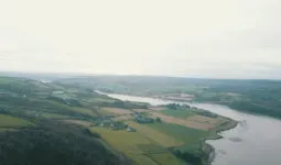 Vue aérienne de la campagne