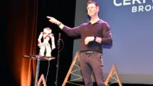 Samuel Gaulay lors de sa conférence à Cesson-Sévigné
