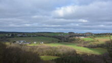 Paysage de campagne région de Ploeuc sur lié