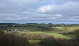 Paysage de campagne région de Ploeuc sur lié
