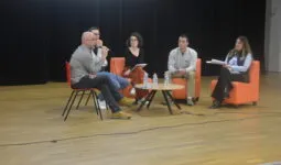 De gauche à droite : Gilles Burel, Armand Tanné, Louise Maurice, Hugo Lucas et Krystell Trebaol