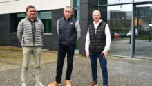 Les élus devant la Chambre d'agriculture à Rennes
