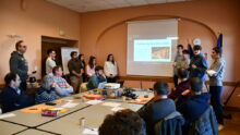 Les BTS, les agriculteurs et les encadrants à St-Malon-sur-Mel