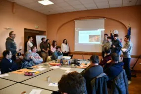 Les BTS, les agriculteurs et les encadrants à St-Malon-sur-Mel