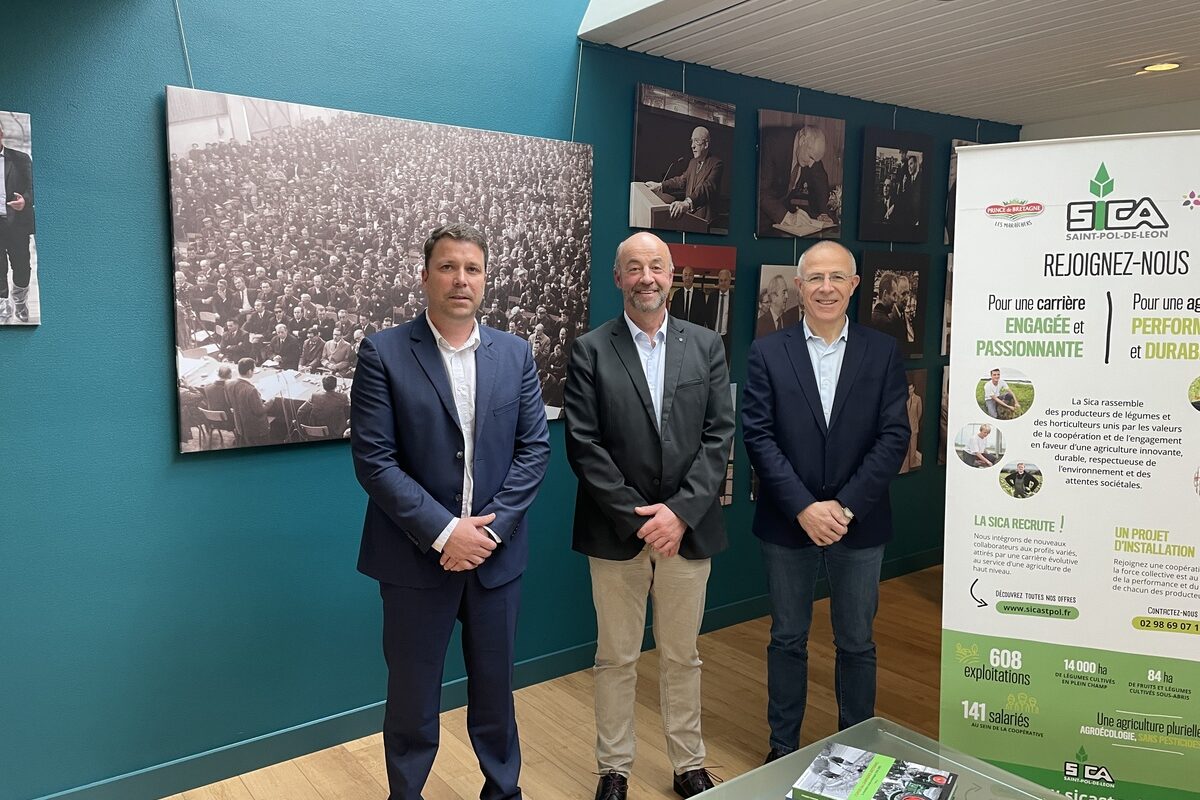 De gauche à droite : Thomas Quillévéré, secrétaire, Marc Kéranguéven, président et Olivier Sinquin, directeur. - Illustration « Nous devons rester un bassin incontournable »