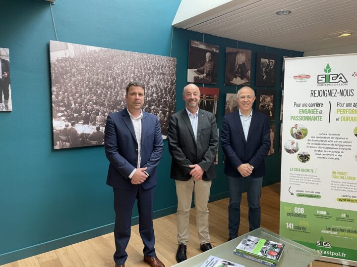 De gauche à droite : Thomas Quillévéré, secrétaire, Marc Kéranguéven, président et Olivier Sinquin, directeur.