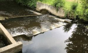 La prise d'eau de Lannidy. dans le Finistère