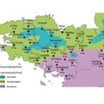 Carte de la pousse de l'herbe en Bretagne du 8 au 14 avril 2025