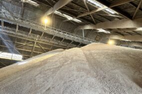 stockage de tourteau de soja à Montoir