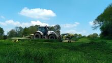 Groupe de fauche Krone à la fauche