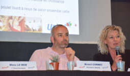 Benoit Cornec et Pascale Madec à une tribune