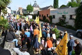 manifestants de la Confédération paysanne