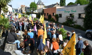 manifestants de la Confédération paysanne