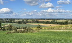 Un paysage de campagne dans le Morbihan