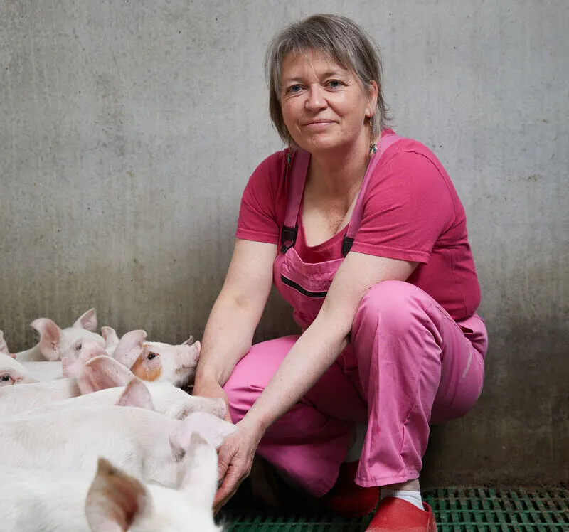 Dominique Gautier, éleveuse de porcs et présidente d’Agriculteurs de Bretagne - Illustration Un magazine pour répondre aux questions du grand public
