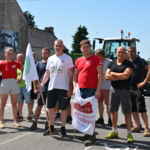 Un groupe de syndicalistes