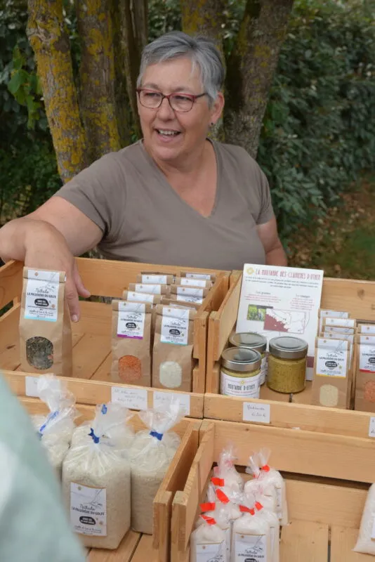 Vente des produits,
après les visites.