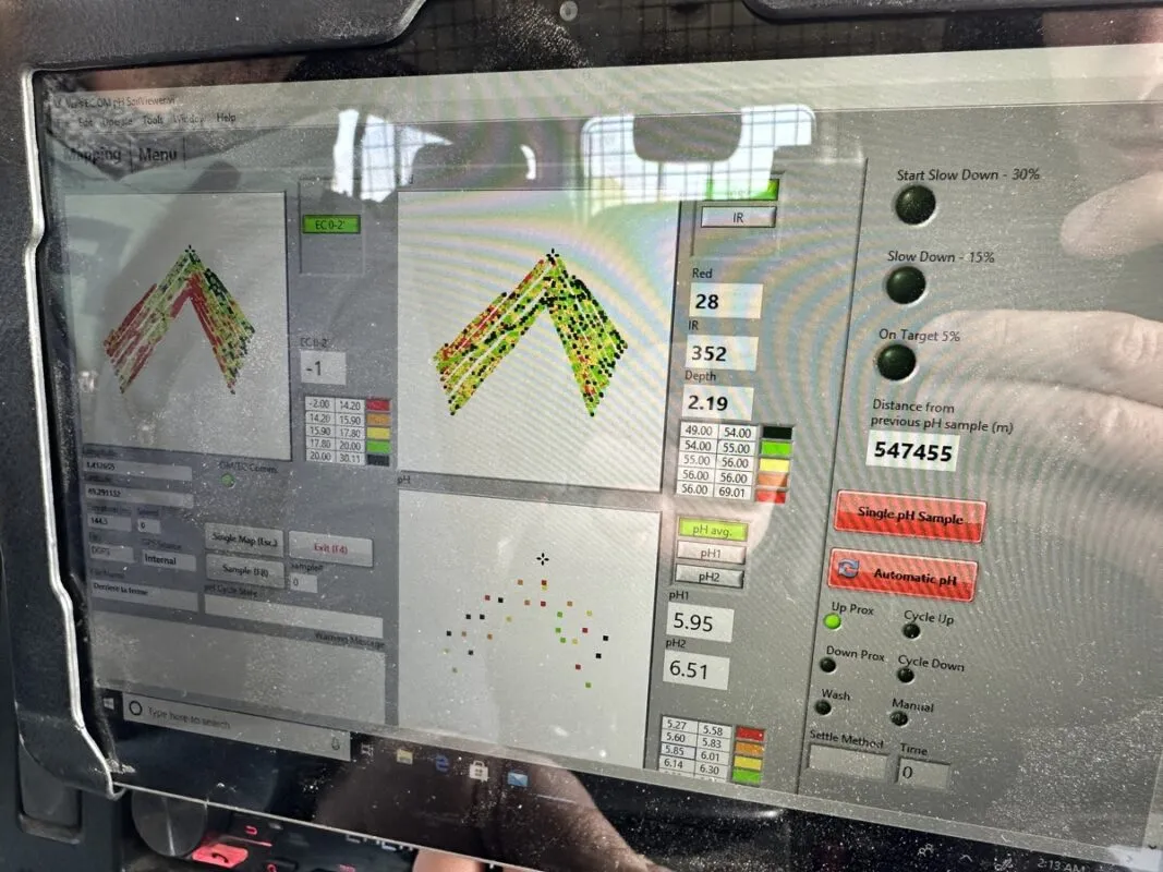 Un écran de tablette