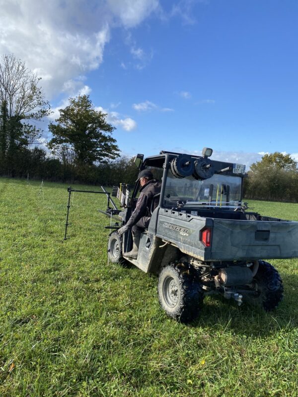 Le retrait de la clôture aussi est rapide.