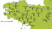 carte de la pousse de l'herbe en bretagne du 15 au 20 octobre 2025