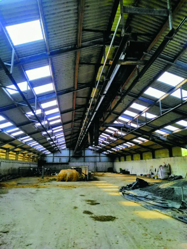 Le bâtiment pendant les travaux