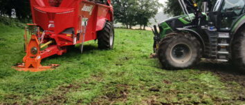 chantier d'épandage de fumier