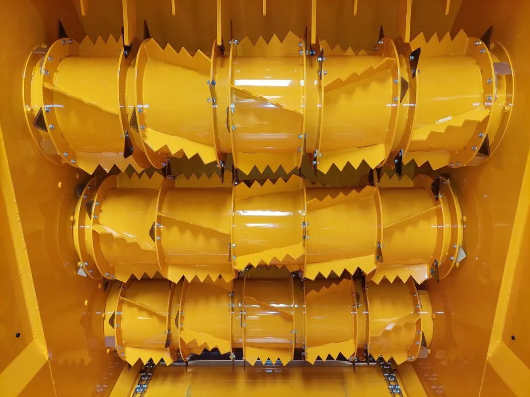 Gros plan su un démêleur de pailleuse