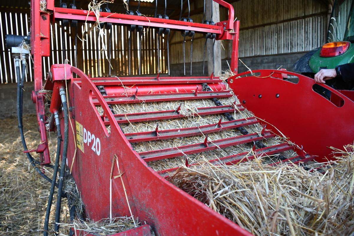 Vue sur l'intérieur de la machine