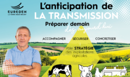 UNe affiche pour l'anticipation de la transmission des exploitations agricoles