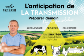 UNe affiche pour l'anticipation de la transmission des exploitations agricoles