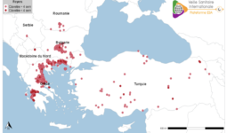 Carte situant les foyers de clavelée en Grèce