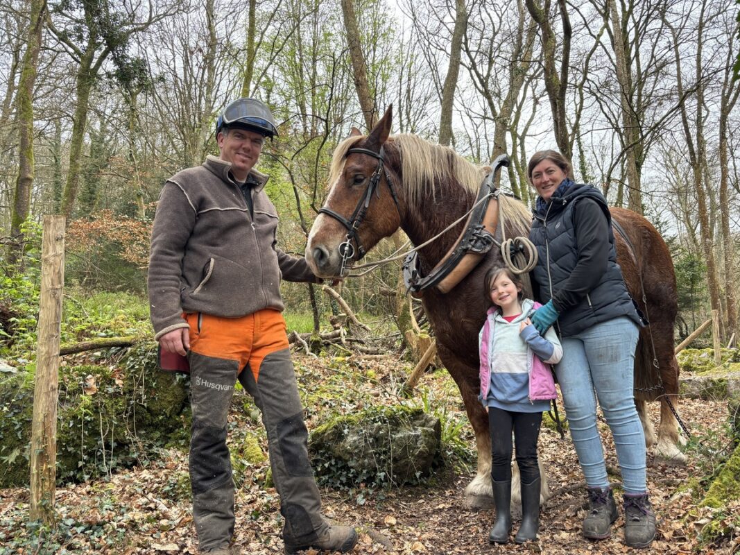 Vincent, Rose et Anne-Louise Séité.