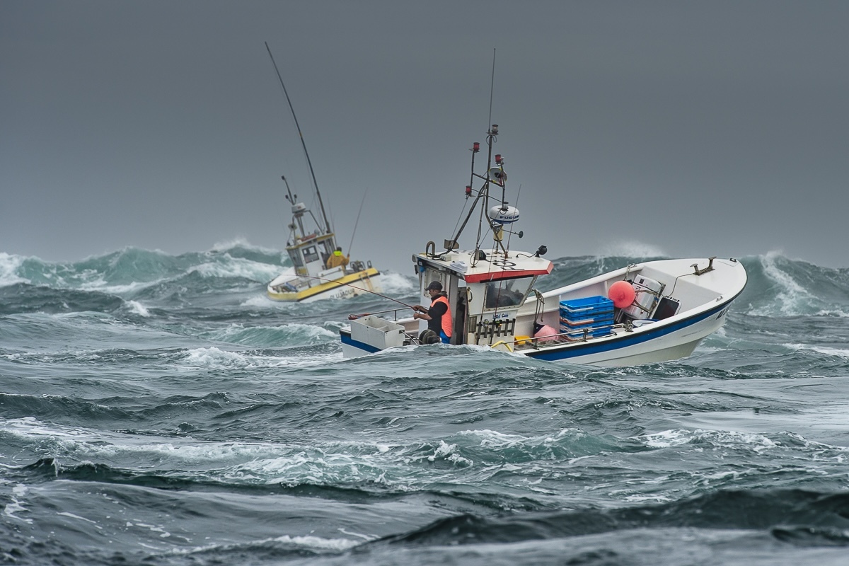 bateau de pêche en mer