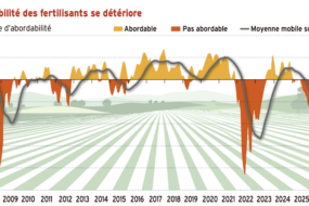 Graphique de l’ « abordabilité » des fertilisants agricoles