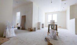 Intérieur d'un logement en rénovation