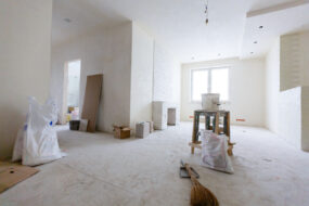 Intérieur d'un logement en rénovation